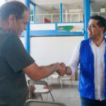 Leo Montañez visitó la Delegación Santa Anita