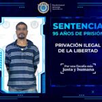 Casi 100 años de cárcel a sujeto que secuestró y mató a una persona en San Pancho