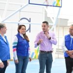 Tere Jiménez supervisa avance en la construcción de dos nuevas escuelas en Calvillo, casi listas para ser entregadas