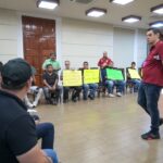 Autoridades municipales atienden a manifestantes del Gremio de Abarrotes