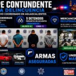Caen cinco sujetos por intento de robo en una joyería