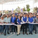 Más espacios para las familias del oriente; Tere Jiménez entrega cancha en Guadalupe Peralta